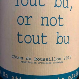 Domaine du Possible - Loïc Roure - Tout Bu Or Not To Bu