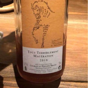 Domaine Brand & Fils - Philippe Brand - Tout Terriblement Macération