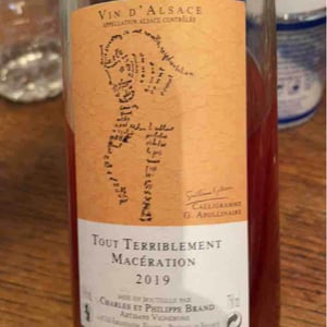 Domaine Brand & Fils - Philippe Brand - Tout Terriblement Macération