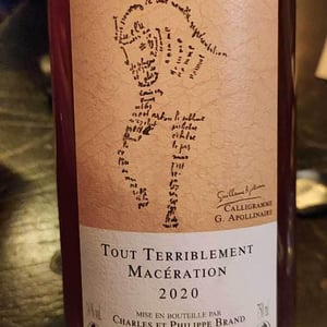 Domaine Brand & Fils - Philippe Brand - Tout Terriblement Macération