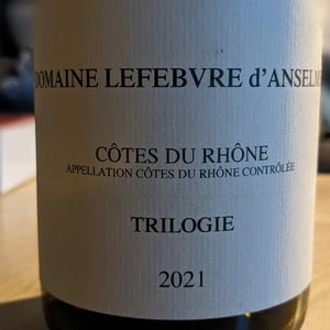 Trilogie - Domaine Lefebvre d'Anselme - louis-et-beatrice-lefebvre -2021