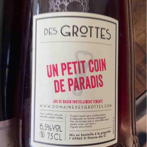 Un Petit Coin de Paradis - Domaine des Grottes - Romain des Grottes 