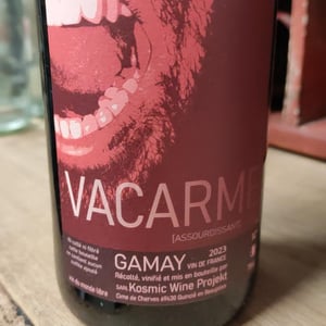 Vacarme - Kosmic Wine Project - Nicolas Carlier & Aurélien Gros -2023