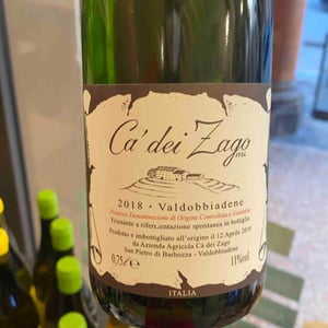 Valdobbiadene Prosecco 2018 - Ca' dei Zago - Christian Zago