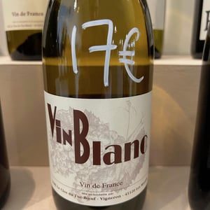 Vin Blanc - Clos du Tue-Bœuf - zoe-louise-thierry-puzelat