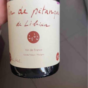 Vin de Pétanque - Mas de Libian - Hélène Thibon 