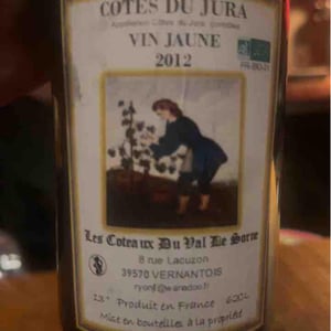 Vin Jaune - Les Coteaux du Val de Sorne - Jean-Francois Ryon 