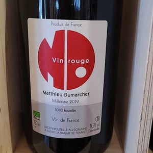 Vin Rouge - Domaine Matthieu Dumarcher - matthieu-dumarcher