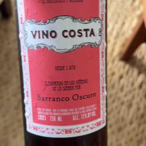 Vino Costa - Barranco Oscuro - Manuel & Lorenzo Valenzuela 