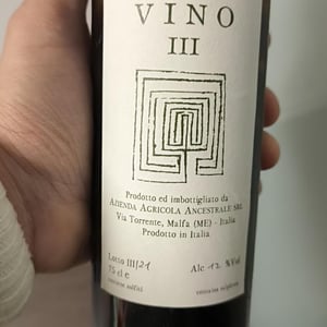 Vino III - Azienda Agricola Ancestrale - Antonino Caravaglio & Giuseppe Mascoli -2021
