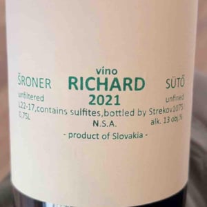 Vino Richard - Strekov 1075 - Zsolt Sütó