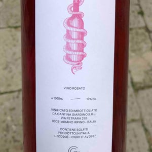 Vino Rosato Anfora - Cantina Giardino - Antonio Di Gruttola & Daniela De Gruttola 