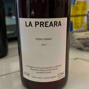 Vino rosso - La praera - Andrea Pra -2021