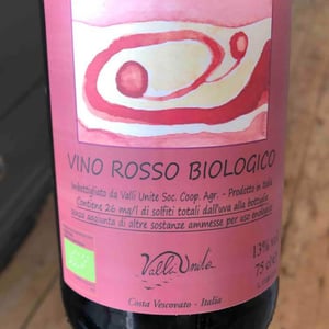 Vino Rosso Biologico - Costa Vescovato - valli-vnite
