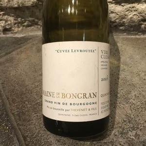 Viré-Clessé - Domaine de la Bongran - gauthier-thevenet -2017