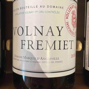 Volnay Fremier - Marquis D’angerville - marquis-dangerville -2016