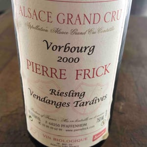 Riesling Vendanges Tardives Grand Cru Vorbourg - Domaine Pierre Frick - jean-pierre-chantal-et-thomas-frick