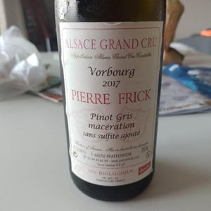 Domaine Pierre Frick - Jean-Pierre, Chantal et Thomas Frick - Vorbourg Pinot Gris Macération