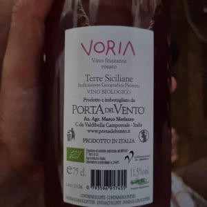 Voria Rosato - Azienda Agricola Porta del Vento - Marco Sferlazzo 