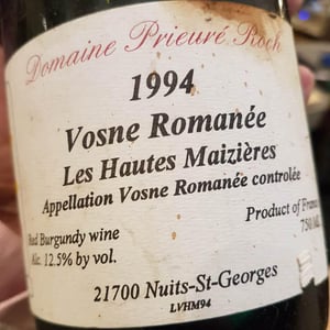 Vosne-Romanée Les Hautes Maizières - Philippe Pacalet - monica-et-philippe-pacalet -1994