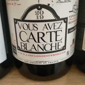 Vous avez Carte Blanche - Les Clos des Pères - Anne Laure & Julien Gieules 