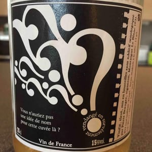 Vous n'auriez pas d'idée de nom pour cette cuvée ? 2014