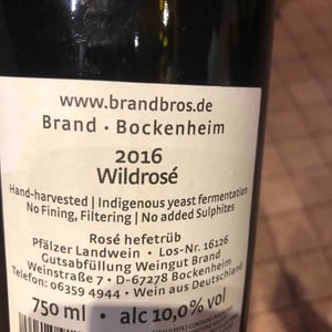 Brand Bros - Weingut Brand - Daniel & Jonas Brand - Wildrosé