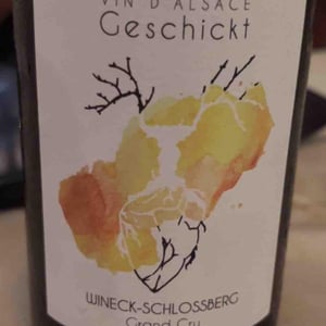 Wineck-Schlossberg Grand cru - Domaine Geschickt - Arnaud Geschickt & Aurélie Fayolle -2019