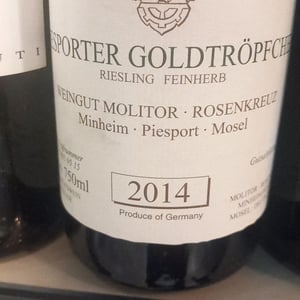 Wintricher Riesling - Weingut Molitor - Markus Molitor -2002
