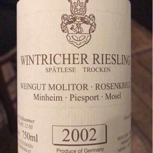 Wintricher Riesling - Weingut Molitor - Markus Molitor -2002