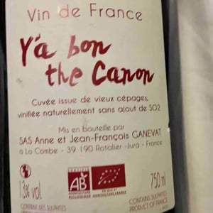 Y'a Bon The Canon (white label) - Domaine Ganevat - anne-jean-francois-ganevat