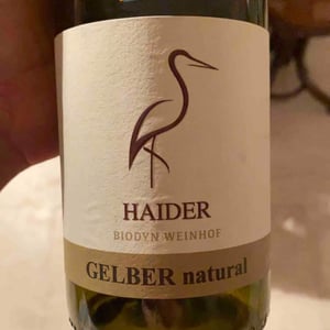 Gelber Natural - Biodyn Weinhof Haider - berthold-eva-haider