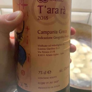 Cantina Giardino - Antonio Di Gruttola & Daniela De Gruttola - T'ara rà
