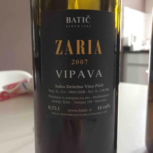 Zaria Vipava - Batič Winery - miha-batic