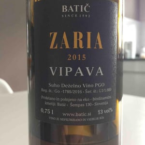 Zaria Vipava - Batič Winery - miha-batic