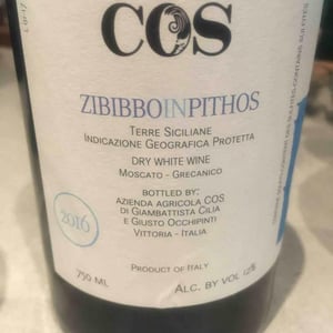 COS - Giambattista Cilia, Cirino Strano & Giusto Occhipinti - Zibibbo In Pithos