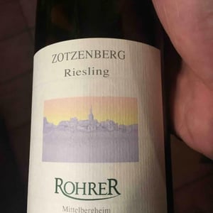 Zotzenberg Riesling - Rohrer - andre-ludo-rohrer