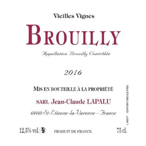 Brouilly Vieilles Vignes - Jean-Claude Lapalu - Jean-Claude Lapalu 