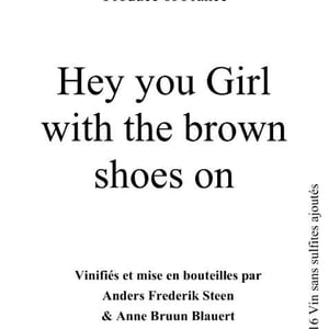 Hey you Girl with the brown shoes on