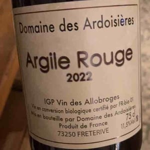 Argile Rouge - Domaine Des Ardoisières - brice-omont