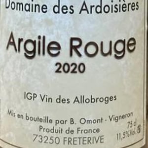 Argile Rouge - Domaine Des Ardoisières - brice-omont