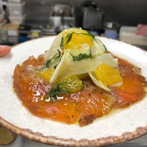 Basturma Cured Trout, Fennel, Orange & Dill - Sohaila - 968829