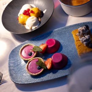 Beetroot Tart, Carrot And Ginger Sorbet - LUKE’s Wohnzimmer - 930382