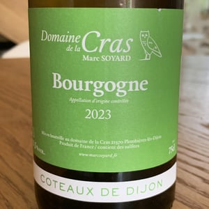 Bourgogne (blanc) - Domaine de la Cras - marc-soyard