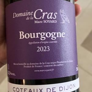 Bourgogne - Domaine de la Cras - marc-soyard -2023