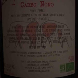 Carbo Nono - Domaine De Bonvin - manu-jean-baptiste-roux
