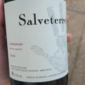 VDF "Carignan" - Domaine Salveterre - cathy-jackie-castagne -2018