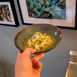 Ceviche De Cabillaud, Jus D’Agrumes, Ananas, Mangue & Cébettes - La cuisine des Anges - 913096