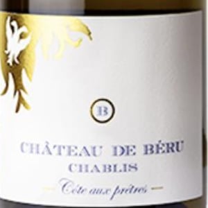 Chablis "Côte aux Prêtres" - Château de Béru - athenais-de-beru