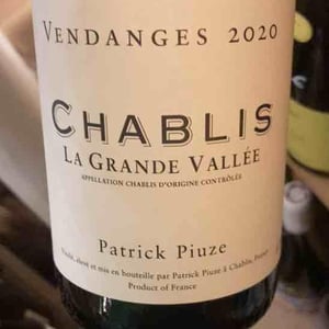 Chablis La Grande Vallée - Patrick Piuze - patrick-piuze -2020